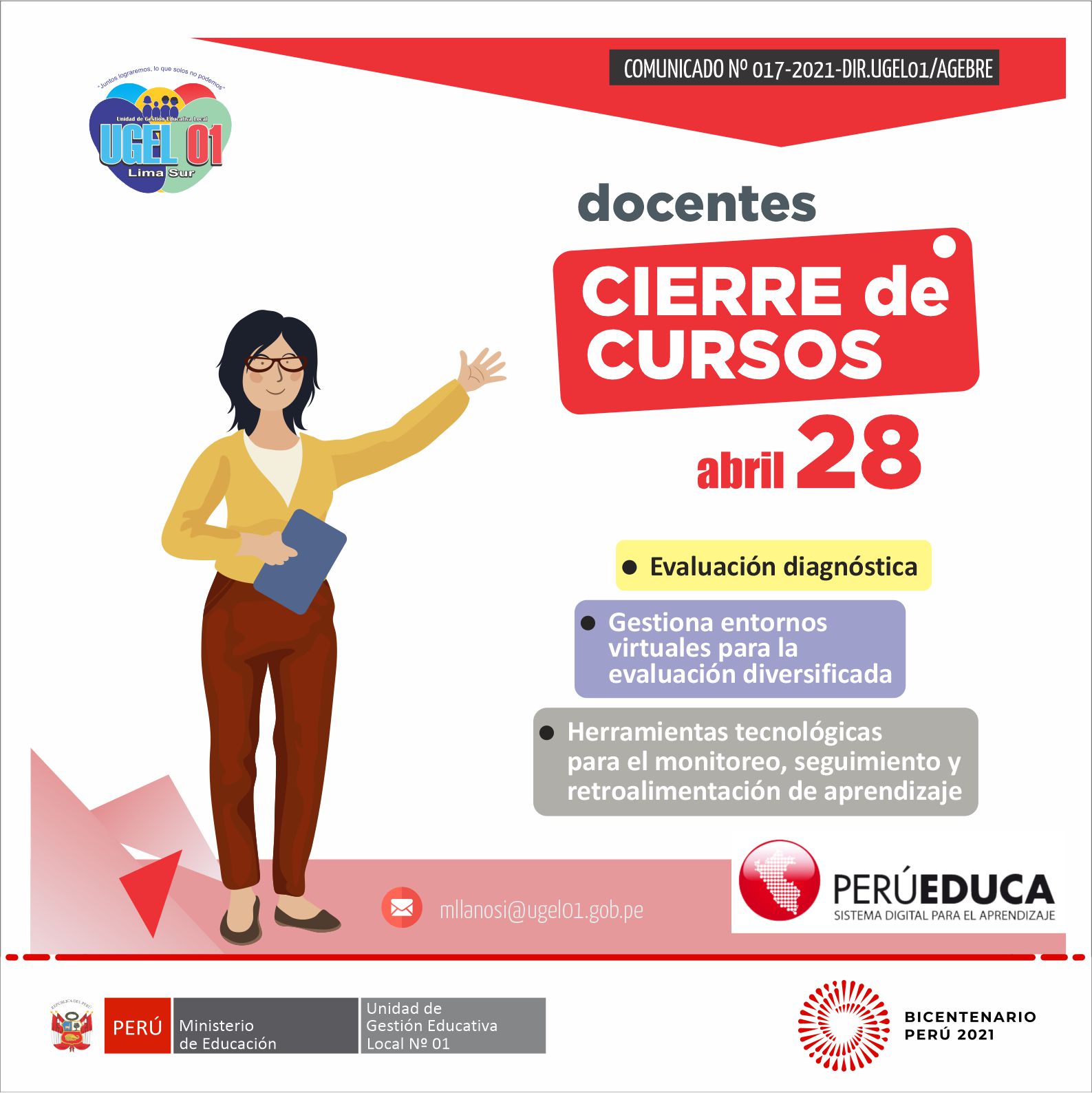 28 abril se cierran los cursos de autoformación
