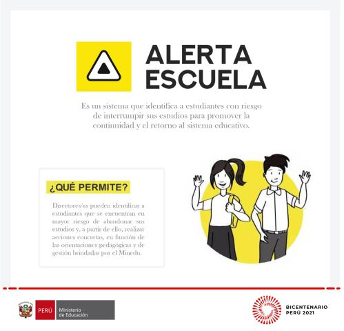 Relanzamos alerta escuela