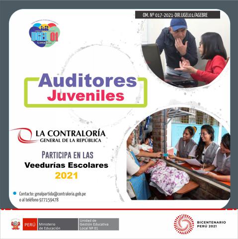 Programa auditores juveniles 2021 en la ugel 01