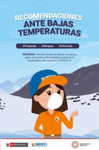 Recomendaciones de indeci ante bajas de temperaturas