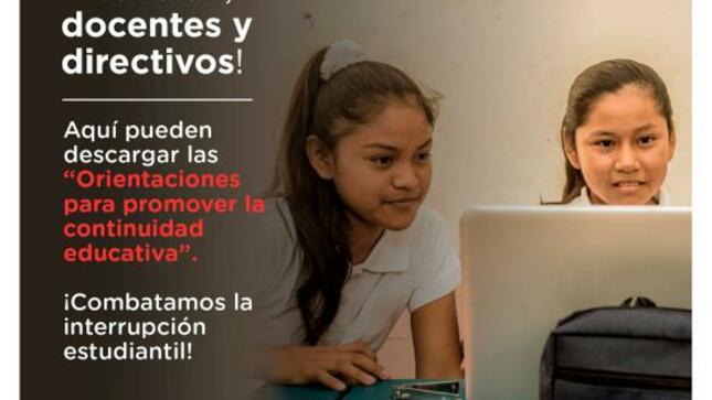 Orientaciones para promover la continuidad educativa 2021