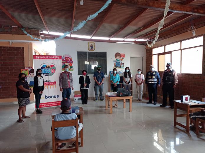 Punto de encuentro para estudiantes sin conectividad en zonas de pucusana