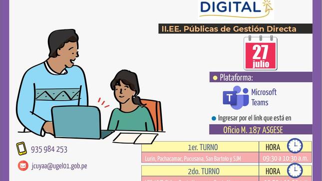 Presentación del proyecto matrícula digital 2022 para las iiee públicas de gestión directa