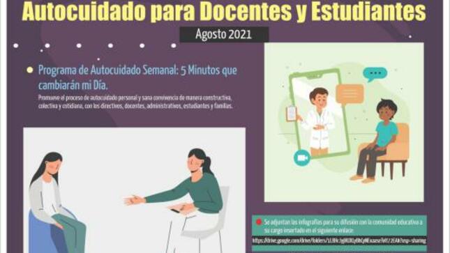 Programa semanal de autocuidado para docentes y para estudiantes
