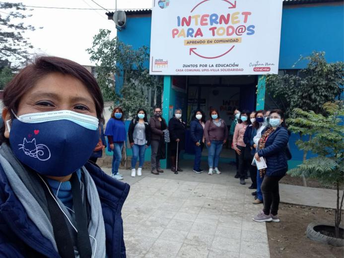 Red 5 y 16 supervisan puntos de encuentro para estudiantes sin conectividad
