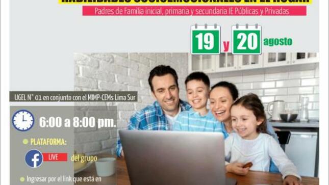 Taller disciplina positiva para el desarrollo de habilidades socioemocionales en el hogar para padres de familia