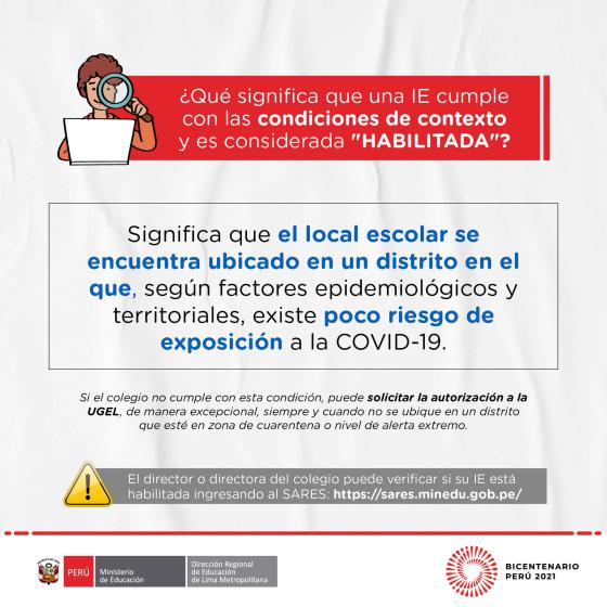Condiciones para ie pueda brindar el servicio semipresencial o presencial
