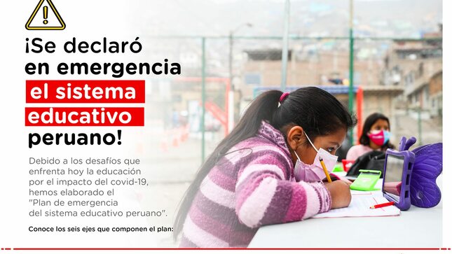 Se declaro en emergencia el sistema educativo peruano