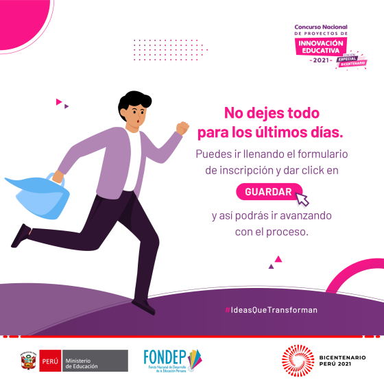 Concurso nacional de proyectos de innovación educativa - fondep