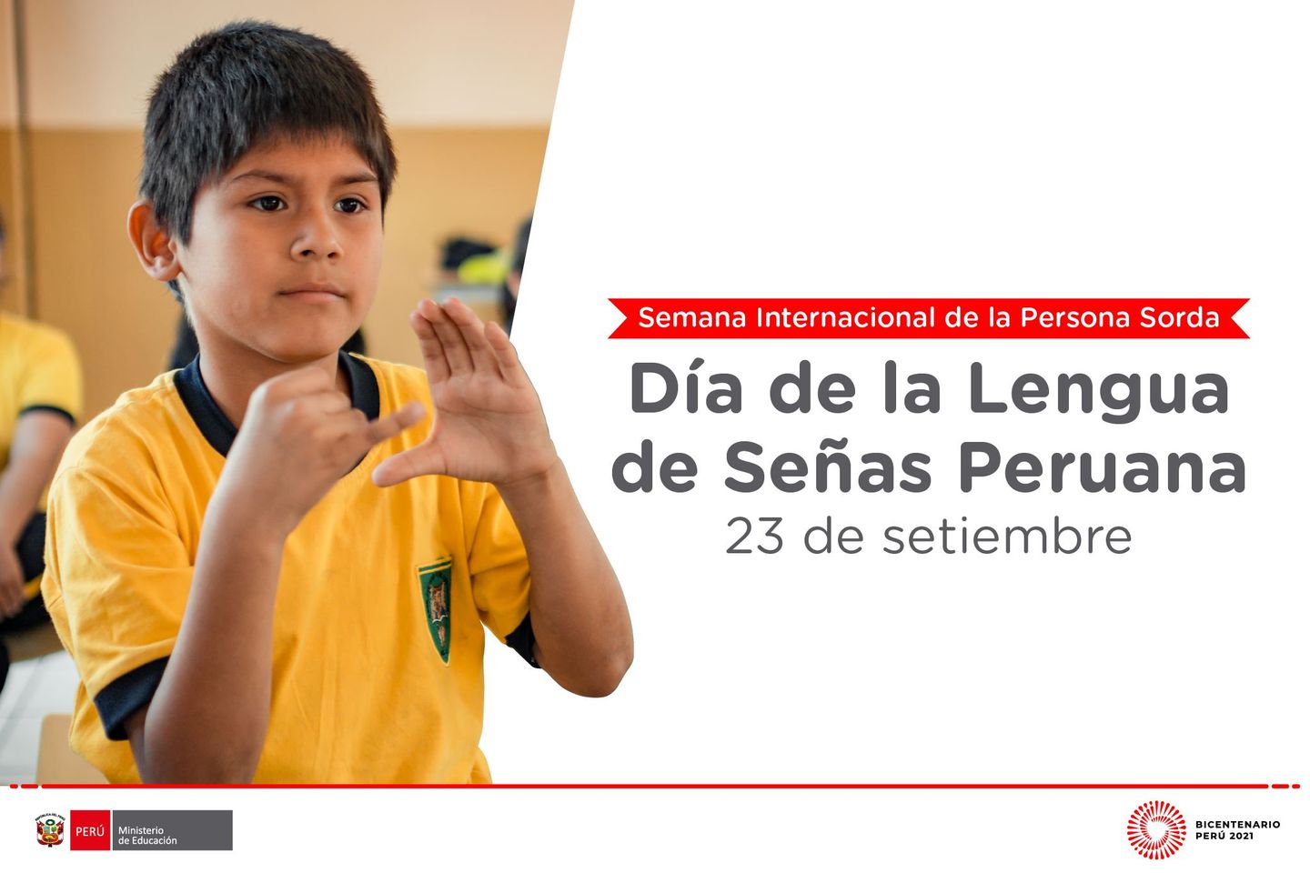 Setiembre: día de la lengua de señas peruana