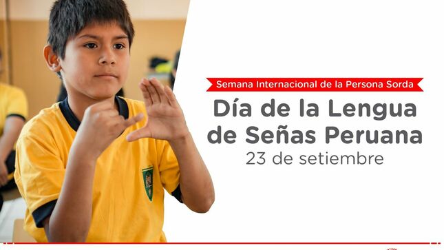Setiembre: día de la lengua de señas peruana