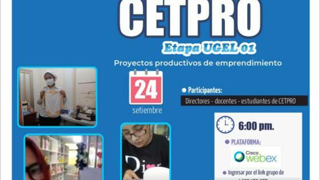 Expo-feria virtual de los cetpro – ugel 01