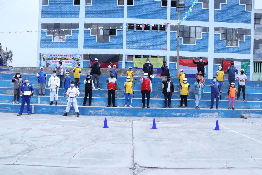 Actividades deportivo recreativas por día de la educación física en ie 6069 ves