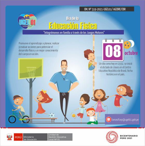 8 octubre: dia de la educación física en el perú
