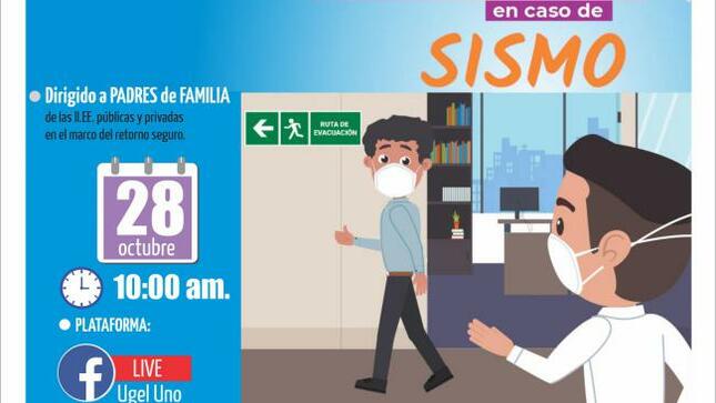 Capacitación virtual de seguridad sobre medidas de prevención en casos de sismos