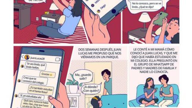 Desconocidos en redes sociales