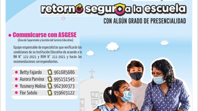 Retorno seguro a la escuela con algún grado de presencialidad