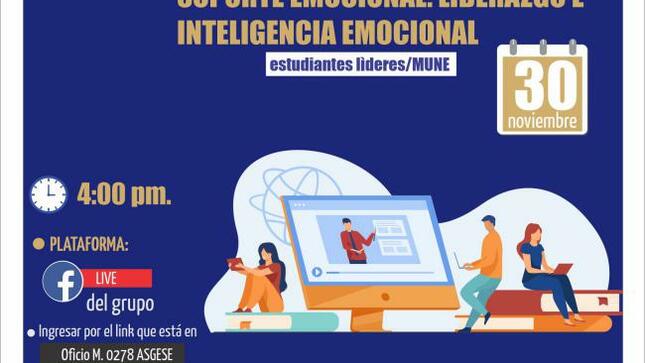 Taller de soporte emocional:liderazgo e inteligencia emocional para estudiantes lìderes/mune