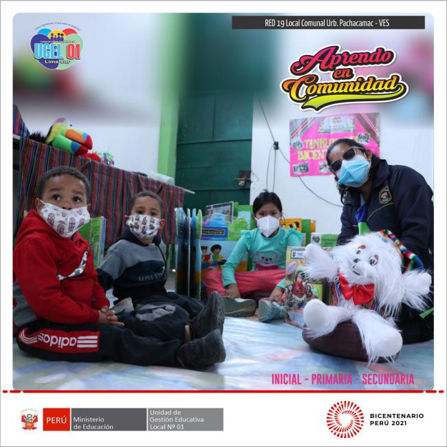 Local comunal urb. pachacamac – ves acoge estudiantes de aprendo en comunidad de red 19