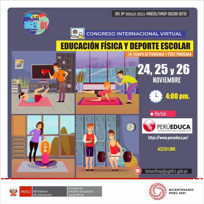 Congreso internacional virtual de educación física y deporte escolar
