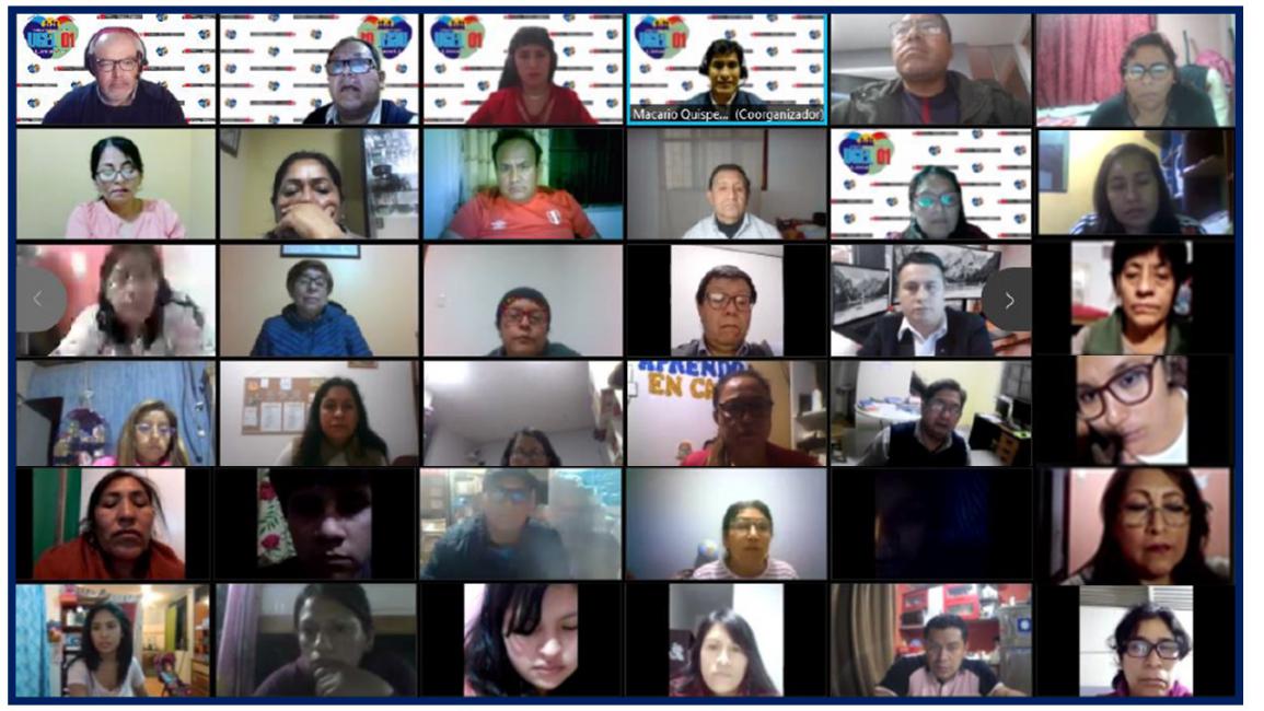 Webinar pedagógico virtual “transitabilidad de los estudiantes de los ceba a los cetpro” públicos y privados