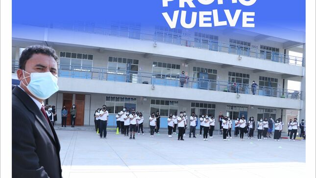 La promo de 6to primaria y 5to secundaria retornan a semipresencialidad en ie 7242 divino maestro de ves