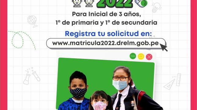 Matrícula 2022: la drelm habilita plataforma digital para evitar colas y congestionamientos en los colegios