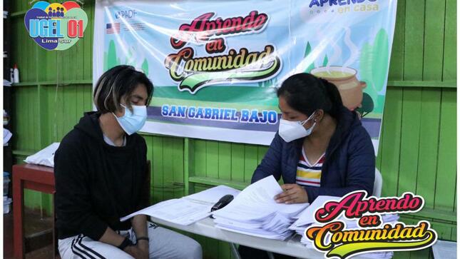 Aprendo en comunidad en local comunal nº 01 san gabriel bajo de vmt