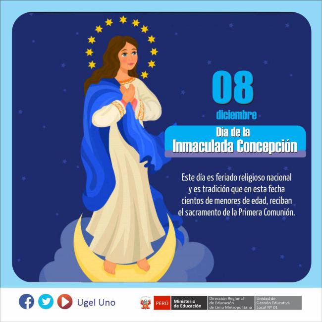 8 diciembre: día de la inmaculada concepción