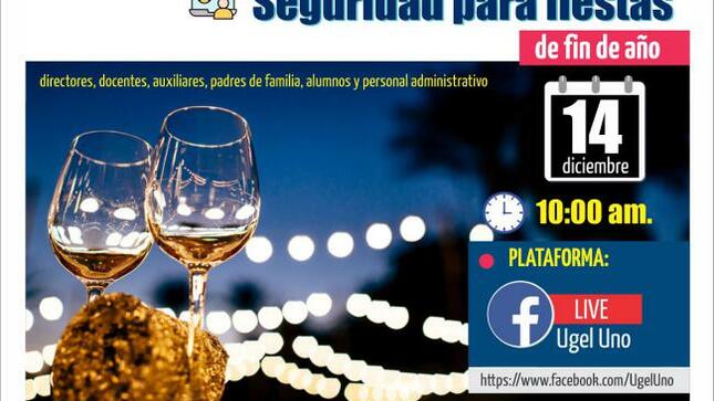 Recomendaciones de seguridad para fiestas de fin de año