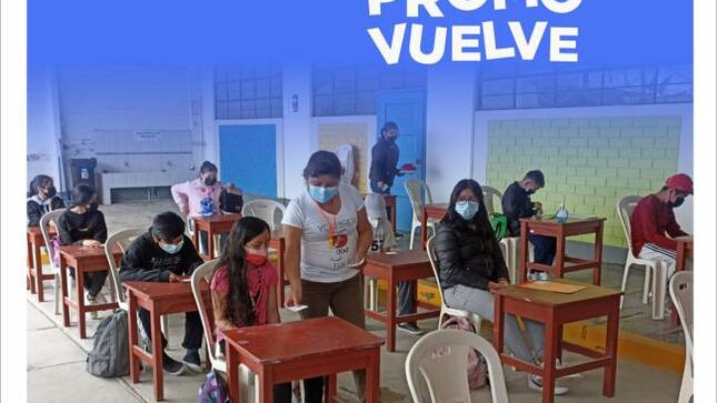 La promo vuelve con estudiantes de primaria y secundaria a la ie 7232 daniel alcides carrión