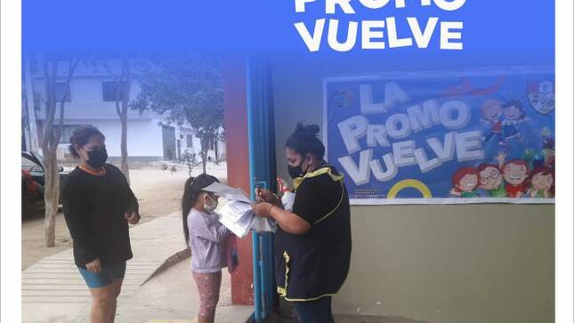 La promo vuelve con estudiantes de iniciala la iei 651 santa teresita