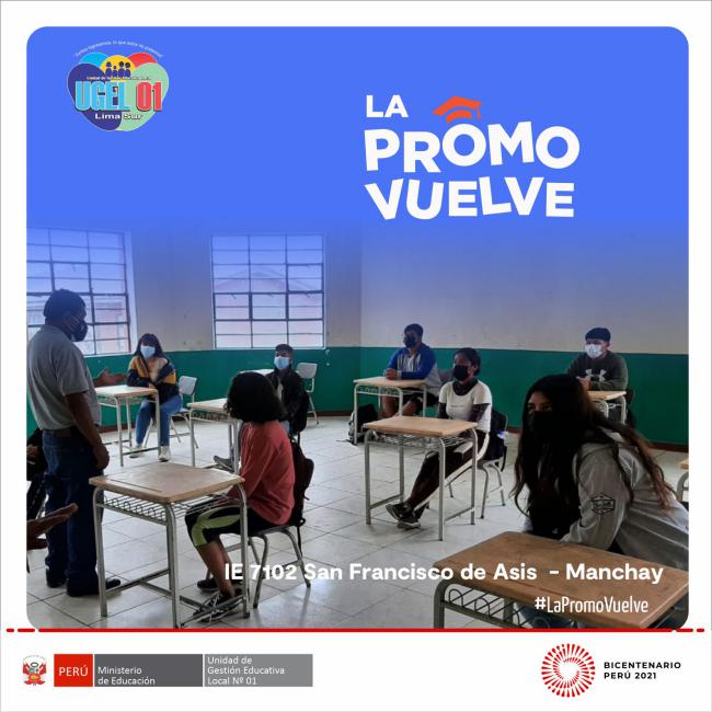La promo vuelve con estudiantes de secundaria de la ie 7102 san francisco de asis de manchay