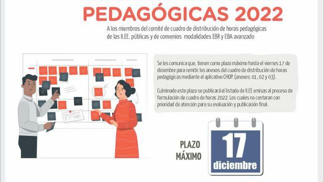 Cuadro de horas plazo maximo 17 diciembre