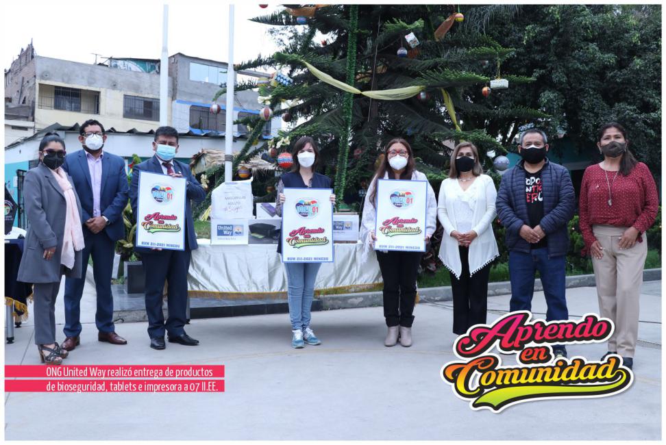 Ong united way mediante explora 2021 entrego productos de bioseguridad