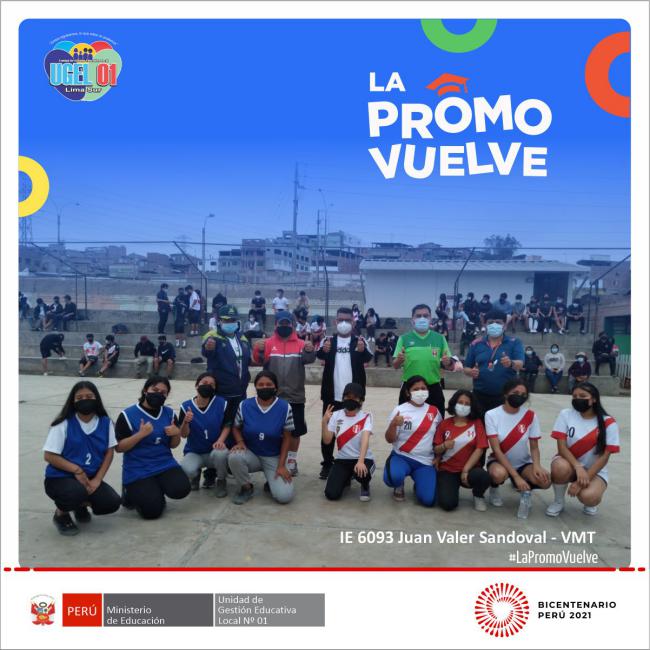 La promo vuelve en la ie 6093 crnel juan valer sandoval de vmt