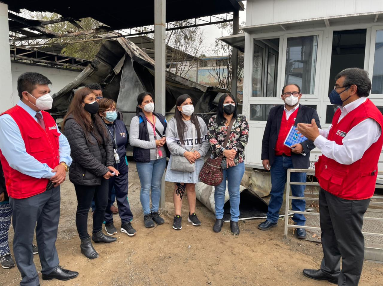 Pronied inspeccionó iei 516 afectada por incendio en vmt