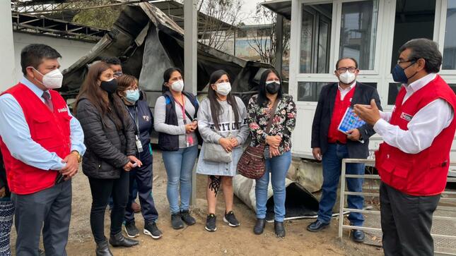 Pronied inspeccionó iei 516 afectada por incendio en vmt