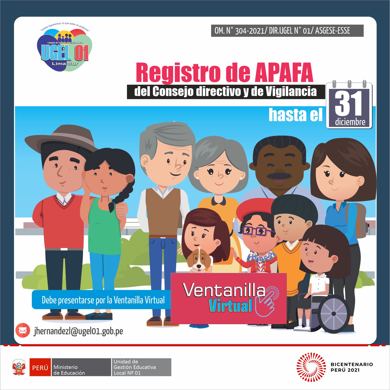 Registro de consejo directivo y de vigilancia de apafa