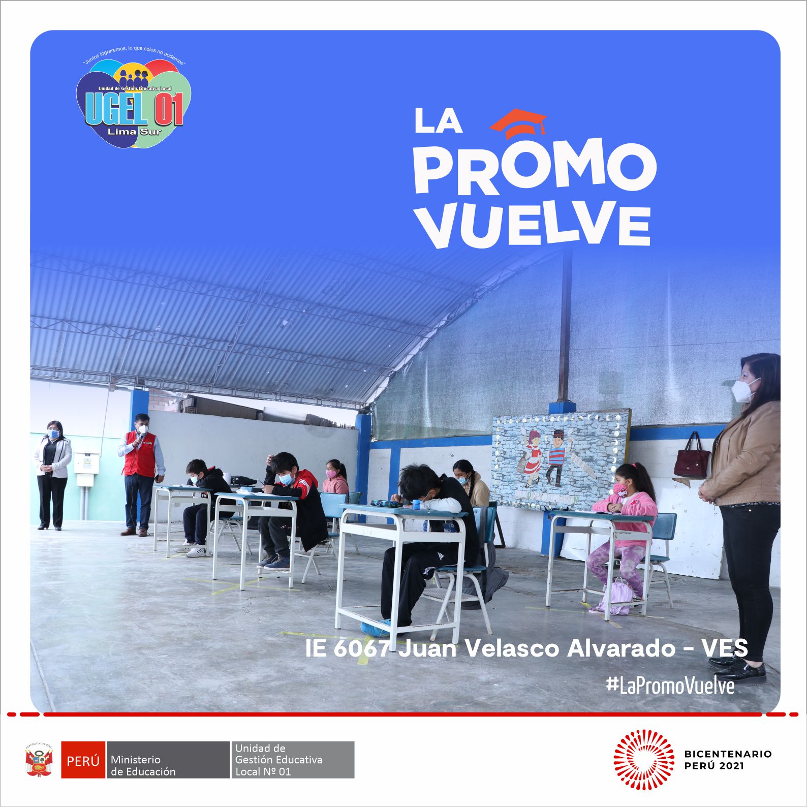 La promo vuelve con estudiantes de la ie 6067 juan velasco alvarado de ves