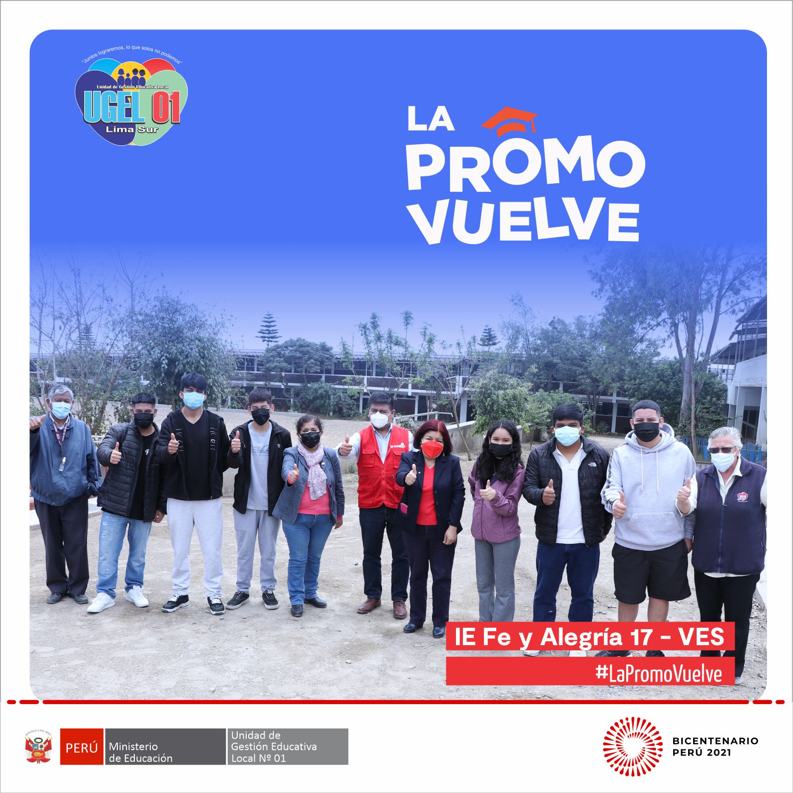 La promo vuelve con estudiantes de la ie fe y alegría 17 de ves