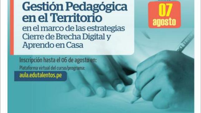 Programa de formación en gestión pedagógica en el territorio dirigido a especialistas de primaria y secundaria