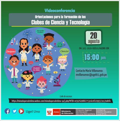 Formación del club de ciencia y tecnología en las ii.ee. públicas y privadas