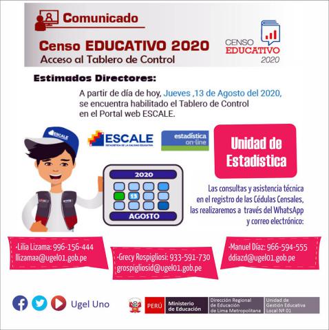 Asistencia técnica en registro de cédulas del censo educativo 2020