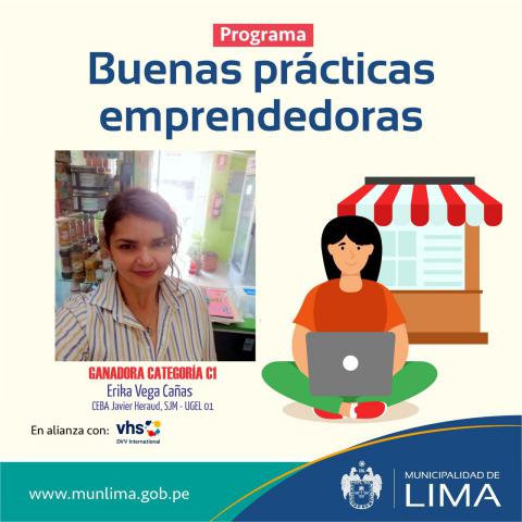 Estudiante de ceba javier heraud gana premio buenas prácticas emprendedoras