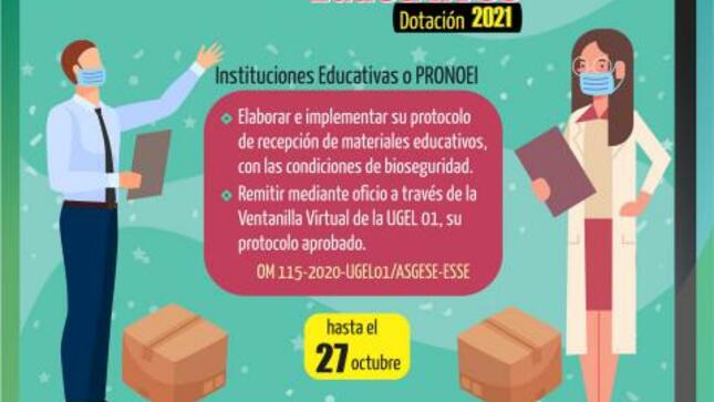 Protocolos de distribución de materiales educativos 2021