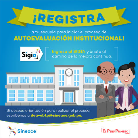Registra a tu escuela para iniciar el proceso de autoevaluación institucional: sineace