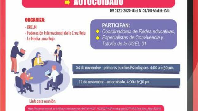 Webinar: primeros auxilios psicológicos y de autocuidado