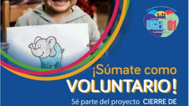 Voluntarios para el proyecto educativo cierre de brechas