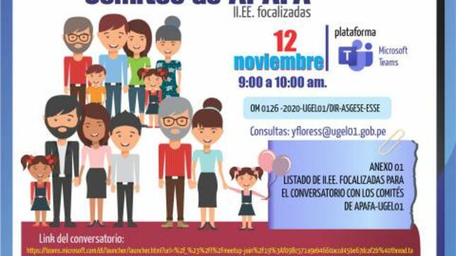 Conversatorio con los comités de apafa